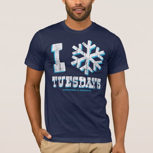 Ik hou van dinsdagen () t-shirt (Voorkant)