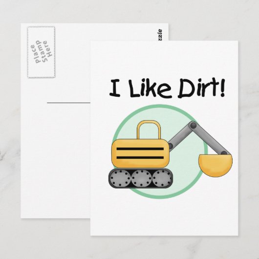 Ik hou van Dirt Tshirts en Gifts Briefkaart (Voorkant / Achterkant)