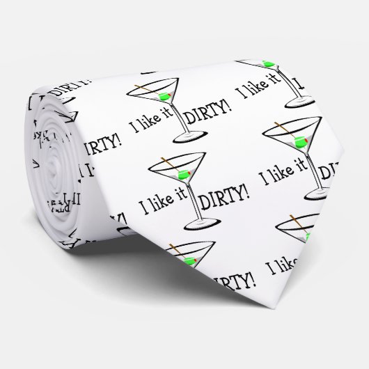 Ik hou van Dirty Martini 3 Stropdas (Opgerold)