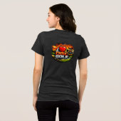 Ik hou van discgolf Tri-Blend shirt (Achterkant volledig)