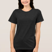 Ik hou van discgolf Tri-Blend shirt (Voorkant)