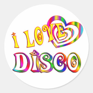 IK HOU VAN DISCO RONDE STICKER