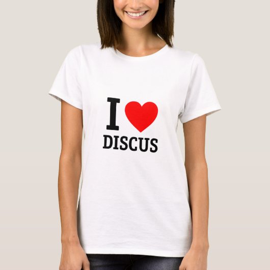Ik hou van Discus T-shirt (Voorkant)