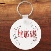 Ik hou van dit liedje! Button Sleutelhanger (Voorkant)