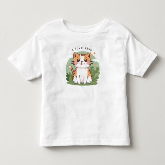 Ik hou van dit Mooie Lapjeskatje Kinderontwerp Kinder Shirts