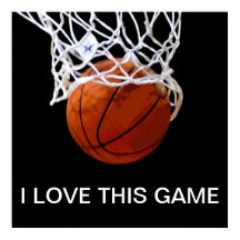 Ik hou van dit Poster van de Spel Basketball