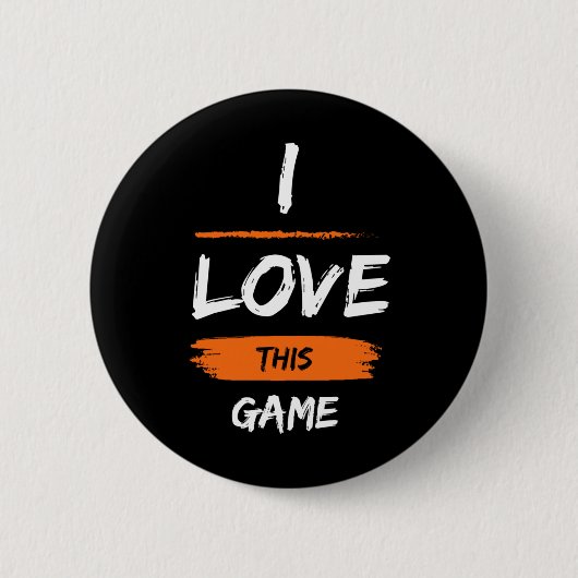 Ik hou van dit spel 1 ronde button 5,7 cm (Voorkant)