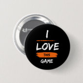 Ik hou van dit spel 1 ronde button 5,7 cm (Voorkant /achterkant)