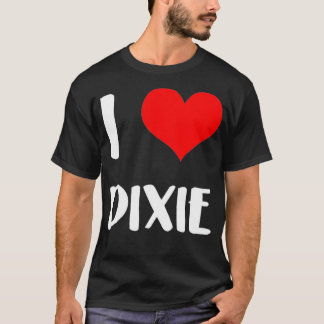 Ik hou van DIXIE valentijn, sorry dames, hartbel T-shirt