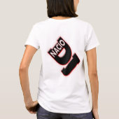 Ik hou van dj Nacio, T-shirt van vrouwen (Achterkant)