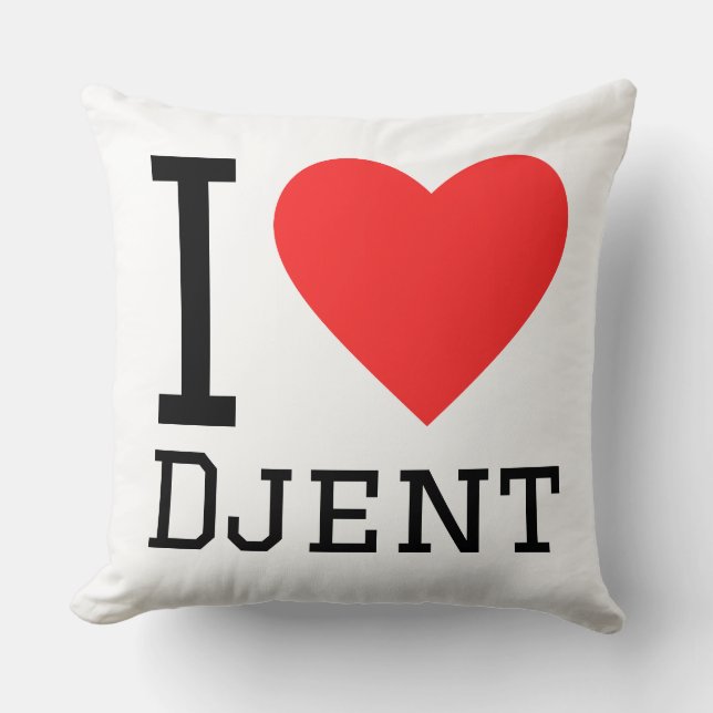 Ik hou van djent kussen (Voorkant)