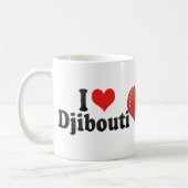Ik hou van Djibouti Koffiemok (Links)