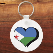 Ik hou van Djibouti Sleutelhanger (Voorkant)