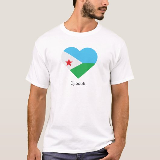 Ik hou van Djibouti T-shirt (Voorkant)