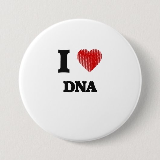 Ik hou van DNA Ronde Button 7,6 Cm (Voorkant)