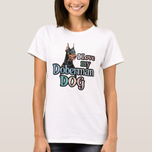 Ik hou van Doberman Dog T-shirt