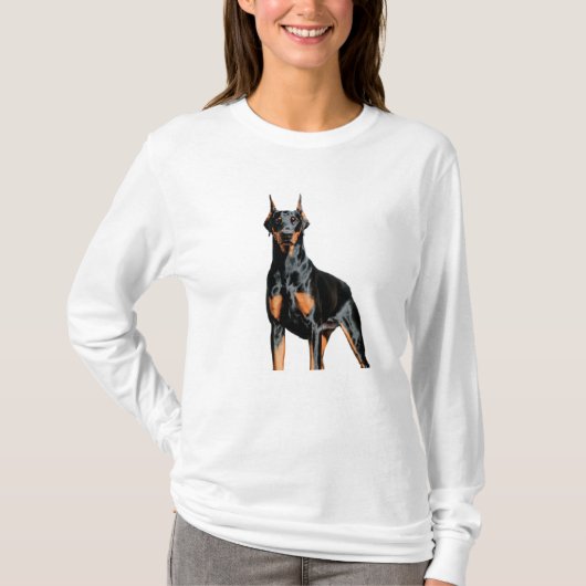 Ik hou van Doberman Dog T-shirt (Voorkant)