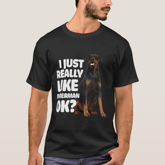 Ik hou van Doberman... T-shirt (Voorkant)