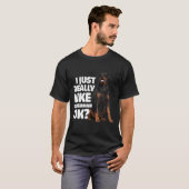 Ik hou van Doberman... T-shirt (Voorkant volledig)
