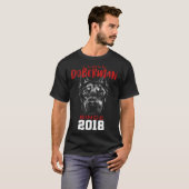 Ik hou van dobermann sinds 2018 t-shirt (Voorkant volledig)