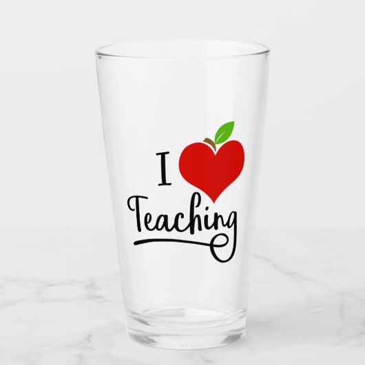 Ik hou van docent glas (Voorkant)