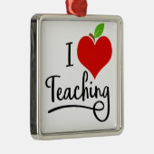 Ik hou van docent metalen ornament (Rechts)
