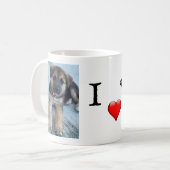 Ik hou van Dogs Coffee-Mok Koffiemok (Voorkant links)