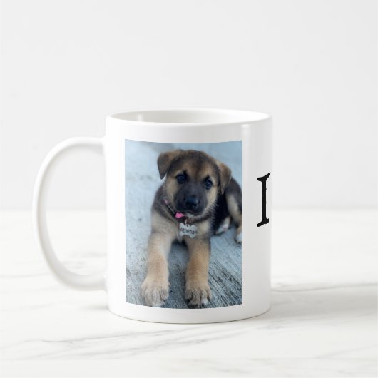 Ik hou van Dogs Coffee-Mok Koffiemok (Links)