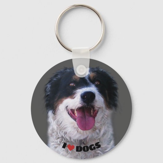 Ik hou van Dogs Sleutelhanger (Voorkant)