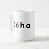 Ik hou van Doha Koffiemok (Voorkant links)