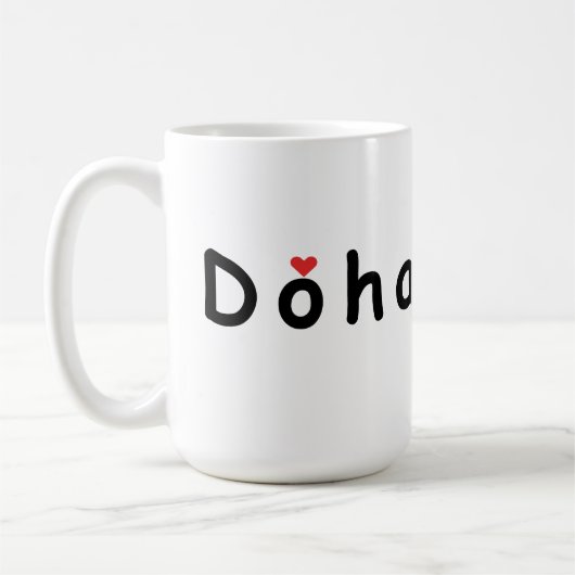 Ik hou van Doha Koffiemok (Links)