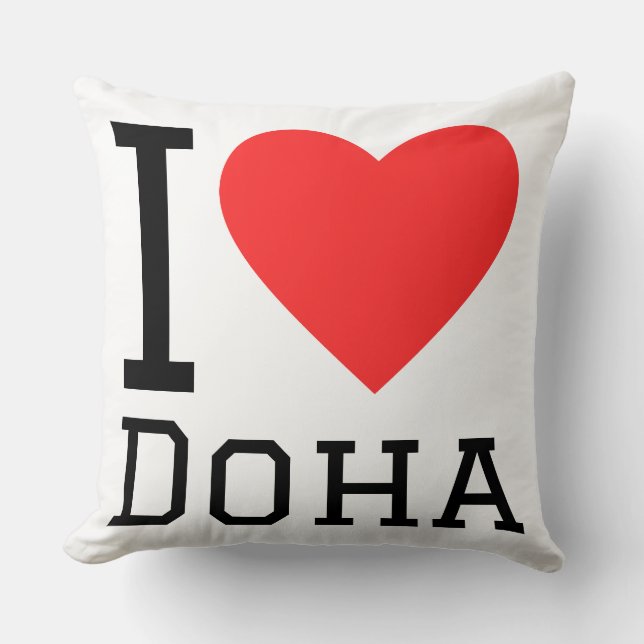 Ik hou van Doha Kussen (Voorkant)