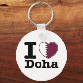 Ik hou van Doha Sleutelhanger (Voorkant)