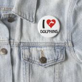 Ik hou van dolfijnen ronde button 5,7 cm (In situ)