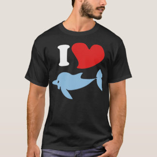 Ik hou van dolfijnen t-shirt