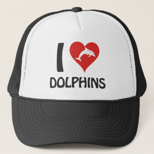 Ik hou van dolfijnen trucker pet