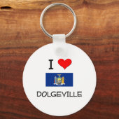 Ik hou van Dolgeville New York Sleutelhanger (Voorkant)