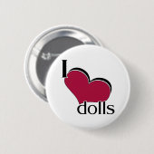 Ik hou van Dolls Ronde Button 5,7 Cm (Voorkant /achterkant)