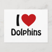 Ik hou van Dolphins Briefkaart (Voorkant)