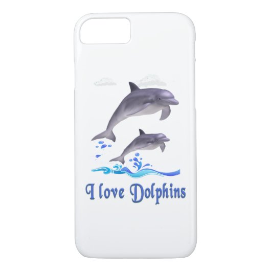 Ik hou van Dolphins Case-Mate iPhone Case (Achterkant)
