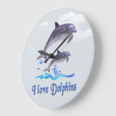 Ik hou van Dolphins klok (Hoek)