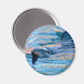 Ik hou van Dolphins Magnet (Voorkant / Achterkant)