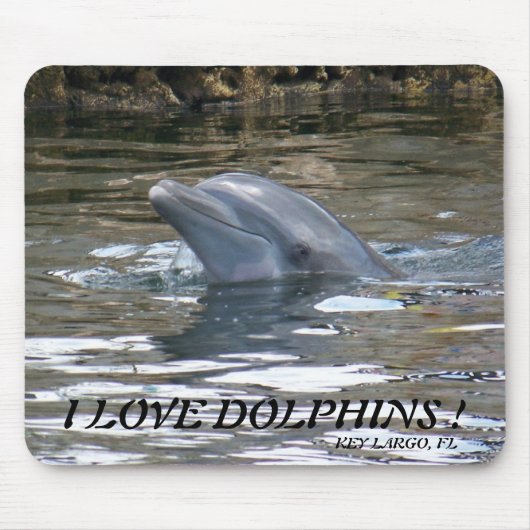 Ik hou van DOLPHINS! Muismat (Voorkant)