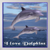 Ik hou van Dolphins poster (Voorkant)