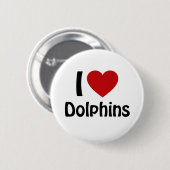 Ik hou van Dolphins Ronde Button 5,7 Cm (Voorkant /achterkant)