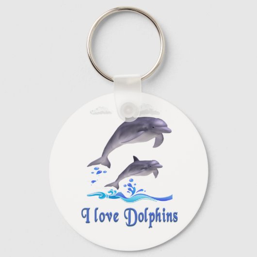Ik hou van Dolphins Sleutelhanger (Voorkant)