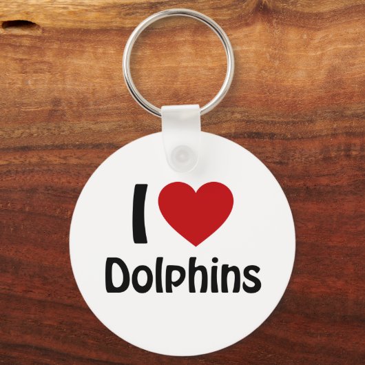 Ik hou van Dolphins Sleutelhanger (Voorkant)
