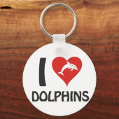 Ik hou van Dolphins Sleutelhanger (Achterkant)