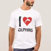 Ik hou van Dolphins T-shirt (Voorkant)