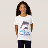 Ik hou van Dolphins T-Shirt (Voorkant volledig)